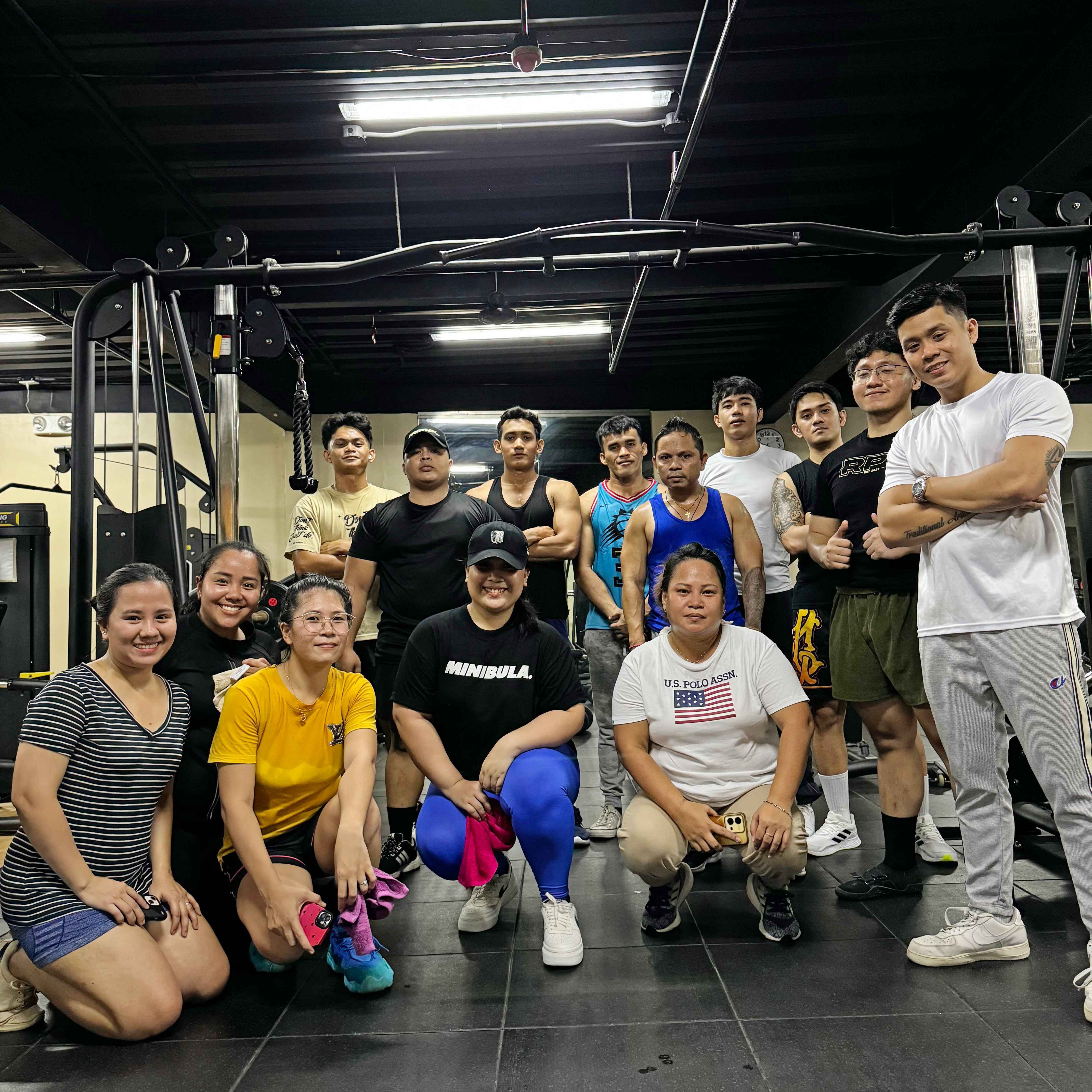 Many Niq's Fitness Gym members gathered for picture taking, forming an ideal gym community