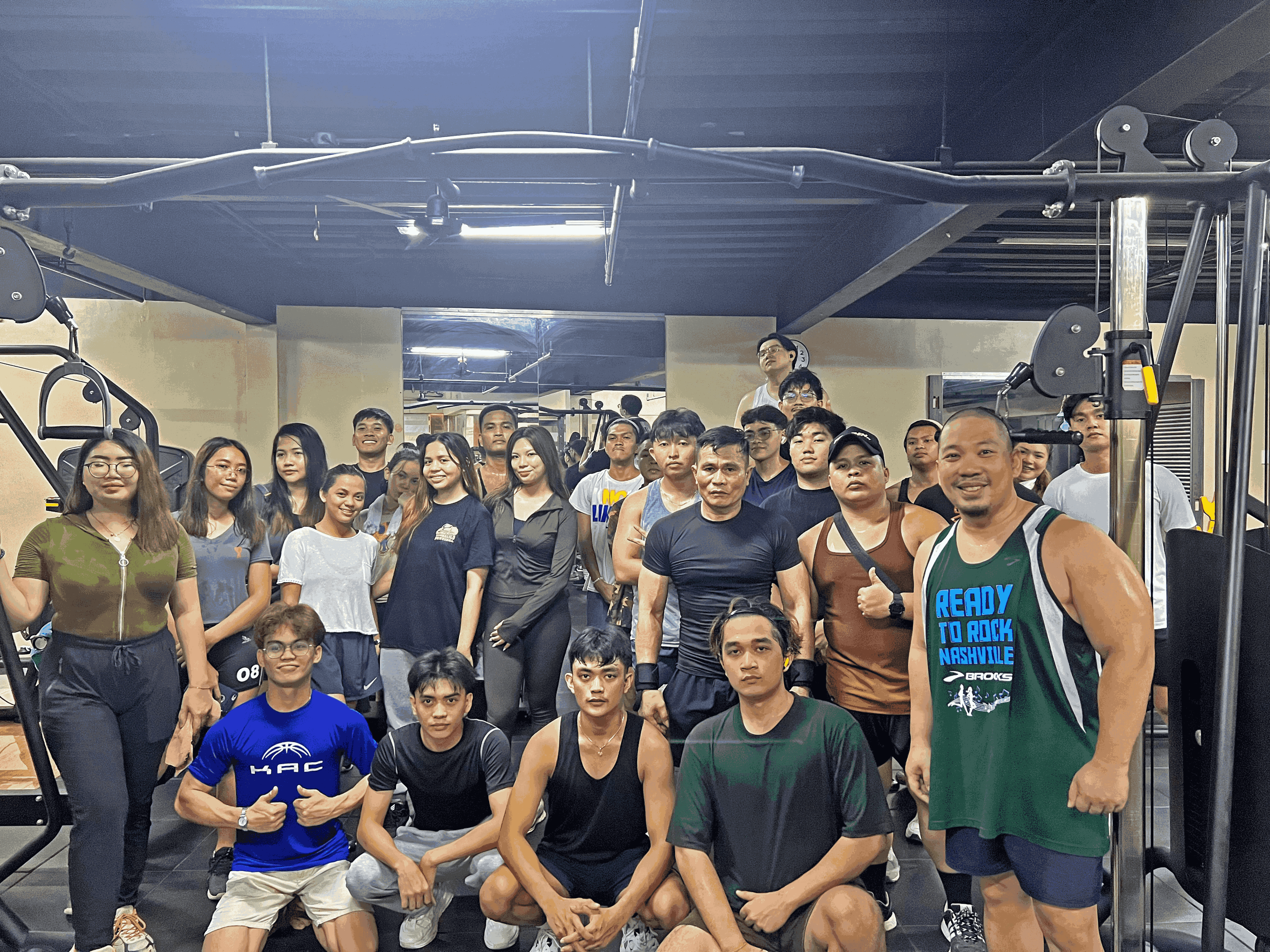 Many Niq's Fitness Gym members gathered for picture taking, forming an ideal gym community